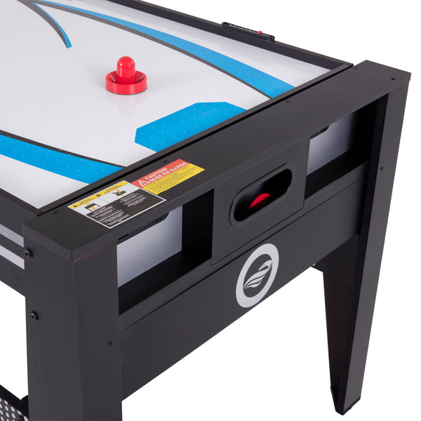 Triumph 72" 4 in 1 Multi-Game Swivel Table with Air-Powered Hockey, Table Tennis, Billiards, and Launch Football