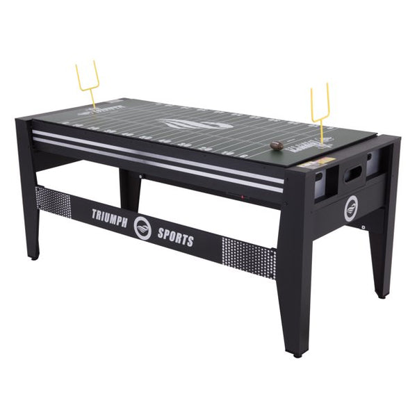 Triumph 72" 4 in 1 Multi-Game Swivel Table with Air-Powered Hockey, Table Tennis, Billiards, and Launch Football