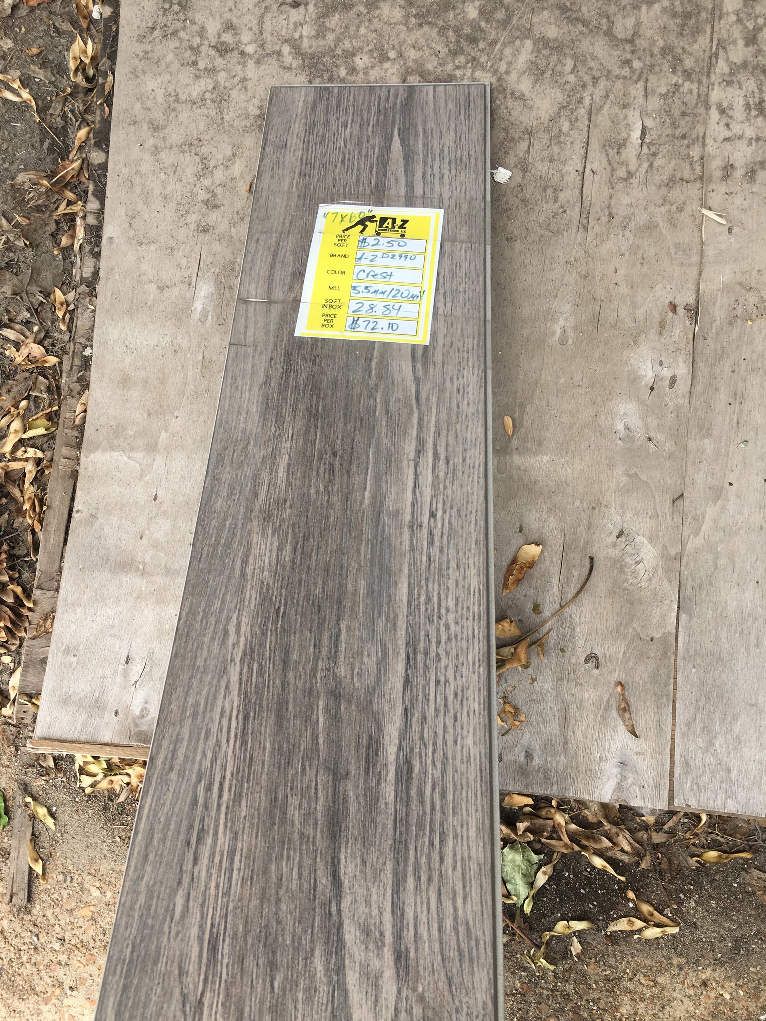 7”X60” crest oak vinyl flooring