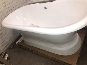 65” Henley Cast Iron double ended pedestal tub