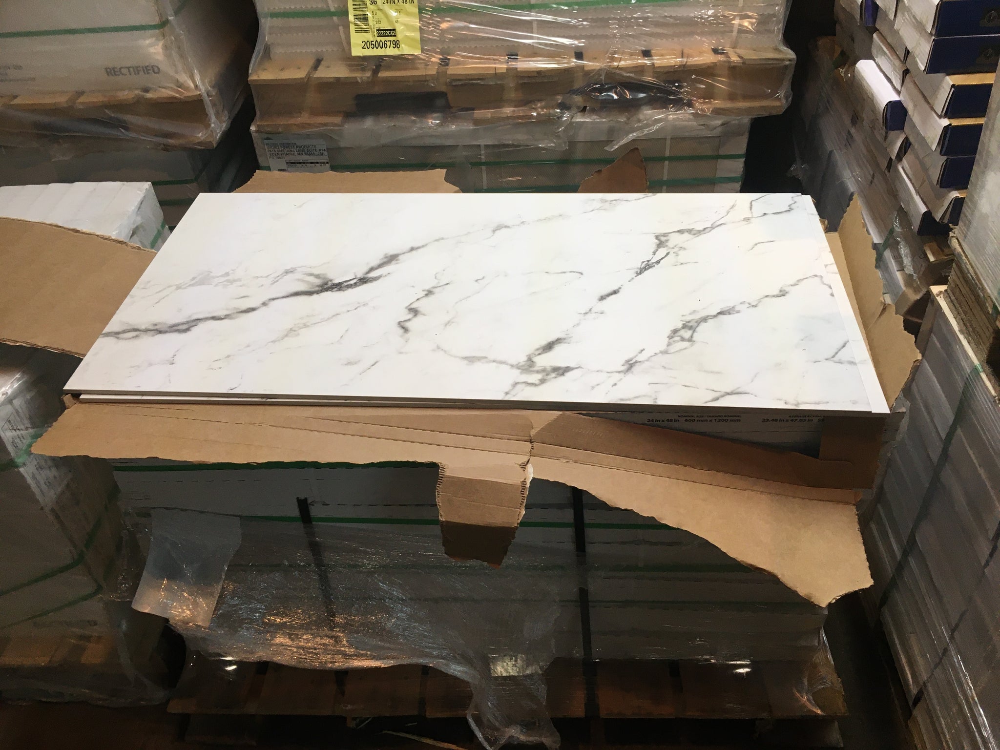 24”X 48” porcelain floor and wall tile