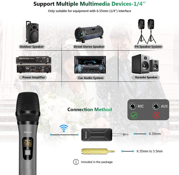 Portable Wireless Microphone (2) Pack