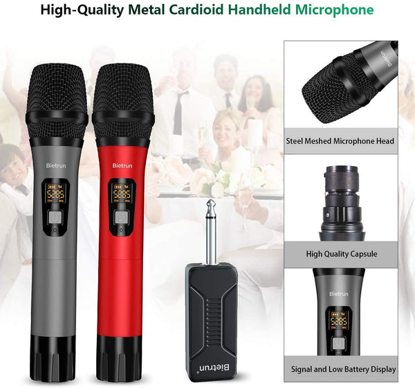 Portable Wireless Microphone (2) Pack