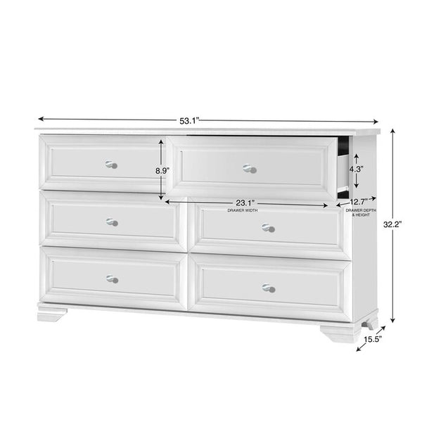 Essex 6 Drawer Double Dresser