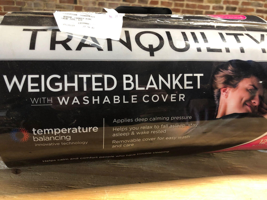 Tranquility temperature balancing weighted blanket with washable cover stores new arrivals