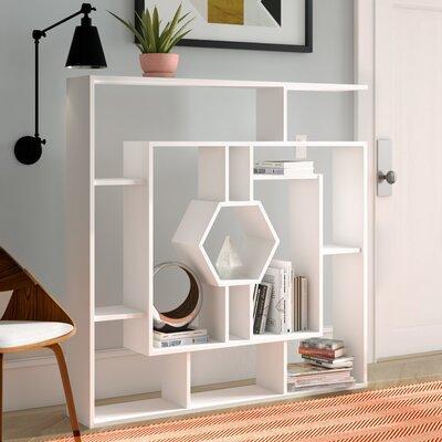 Okane 53" H x 53" W Geometric Bookcase