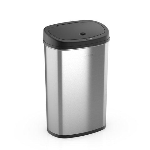 Mainstays Motion Sensor Wastebasket Can, 13.2 Gallon, Stainless Steel